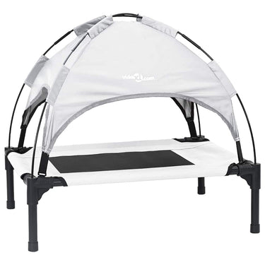 Vidaxl hondenbed zilvergrijs 76 x 62 x 70,5 cm staal