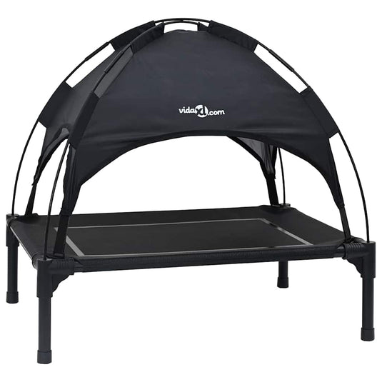 Vidaxl hondenbed zwart 63 x 49,5 x 60 cm staal