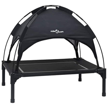 Vidaxl hondenbed zwart 71 x 64 x 71 cm staal
