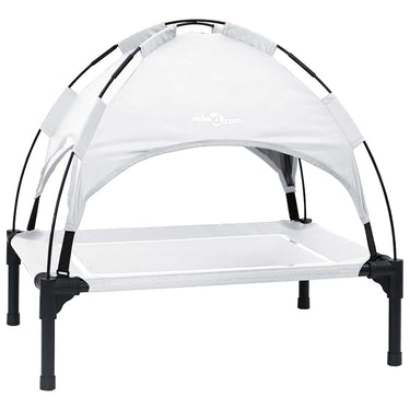 Vidaxl hondenbed zilvergrijs 63 x 49,5 x 60 cm staal