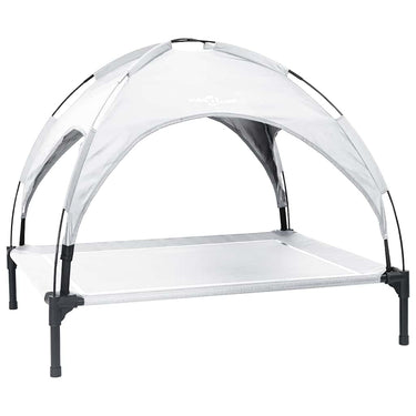 Vidaxl hondenbed zilvergrijs 90 x 81 x 80,5 cm staal