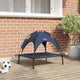 Vidaxl hondenbed marineblauw 63 x 49,5 x 60 cm staal