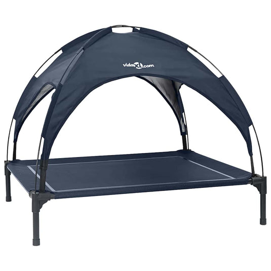 Vidaxl hondenbed marineblauw 90 x 81 x 80,5 cm staal