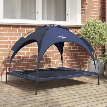 Vidaxl hondenbed marineblauw 104 x 86 x 84,5 cm staal