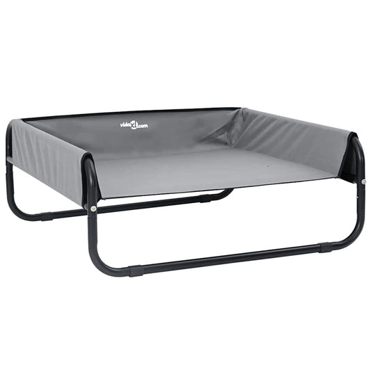 Vidaxl hondenbed lichtgrijs 75 x 75 x 30 cm staal