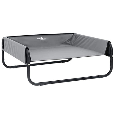 Vidaxl hondenbed lichtgrijs 85 x 85 x 33 cm staal