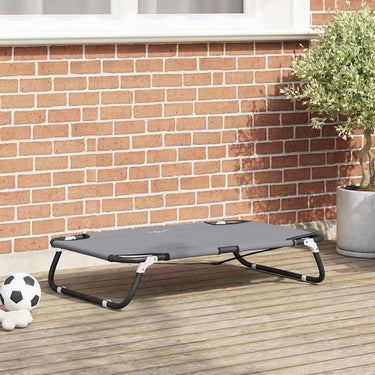 Vidaxl hondenbed lichtgrijs 70 x 46 x 18 cm staal