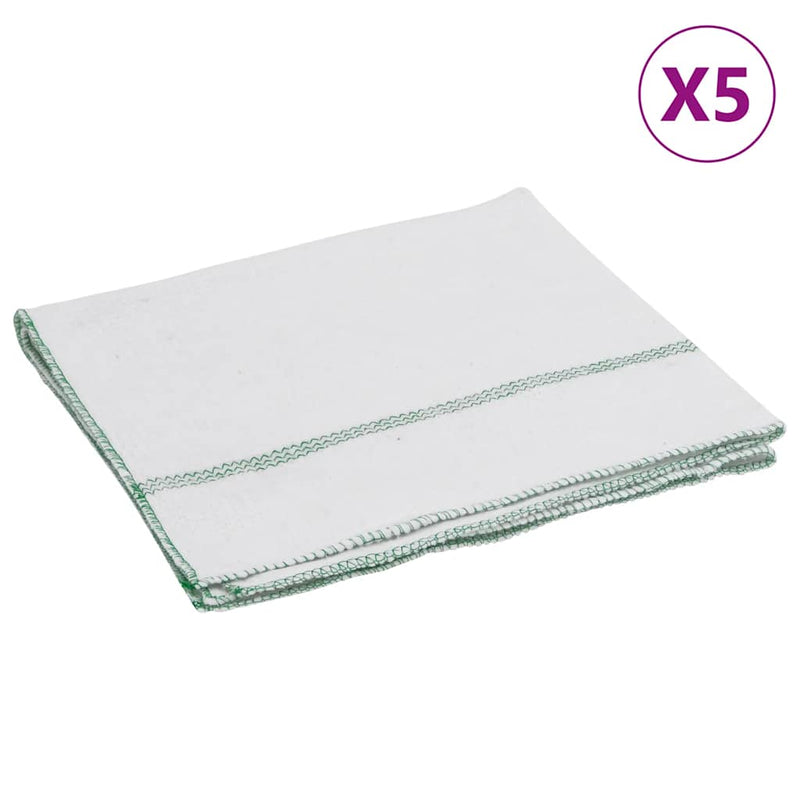 Load image into Gallery viewer, Vidaxl reinigingsdoeken 5 st gestreept 50x60 cm wit en groen
