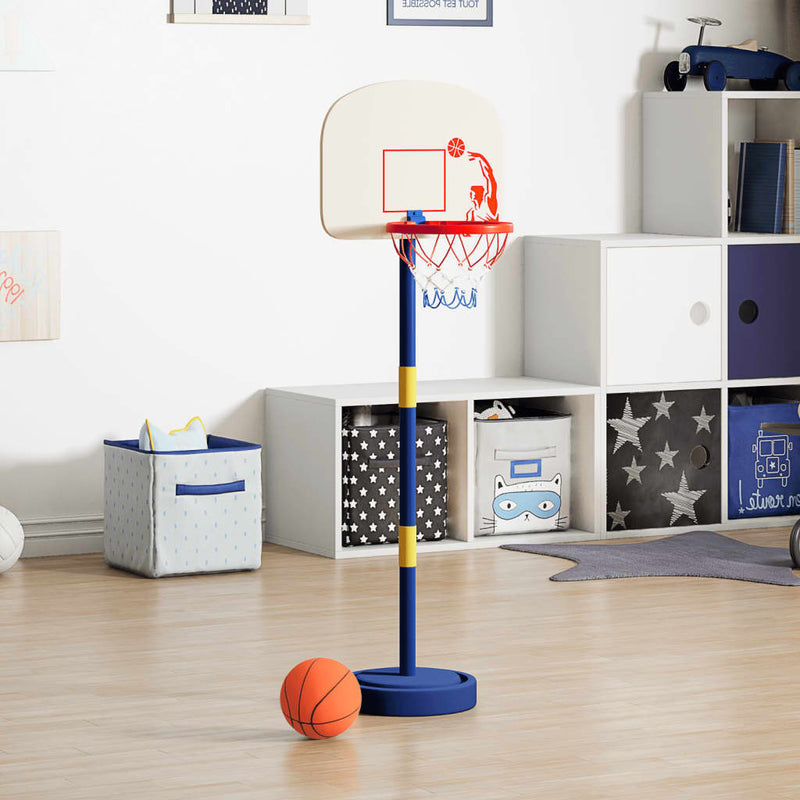 Load image into Gallery viewer, Vidaxl basketbalstandaard met bal en pomp hoogte verstelbaar 90 121 cm
