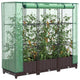 Vidaxl plantenbak verhoogd met kashoes 120x40x123 cm rattanlook