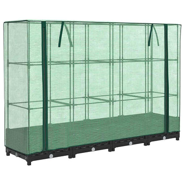 Vidaxl verhoogde plantenbak met kashoes rotanlook 160x40x123 cm