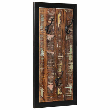 Vidaxl kapstok 40x2x80 cm massief gerecycled hout meerkleurig