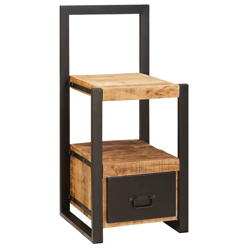 Load image into Gallery viewer, Vidaxl kledinghouder met lade bruin 40 x 40 x 90 cm massief mango hout
