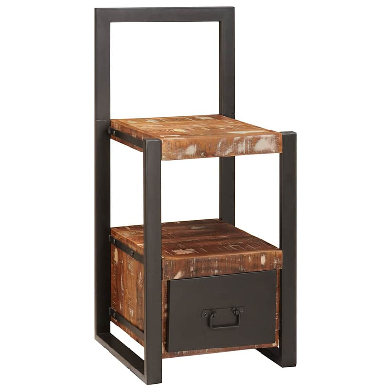 Load image into Gallery viewer, Vidaxl kledinghouder met lade multikleur massief gerecycled hout
