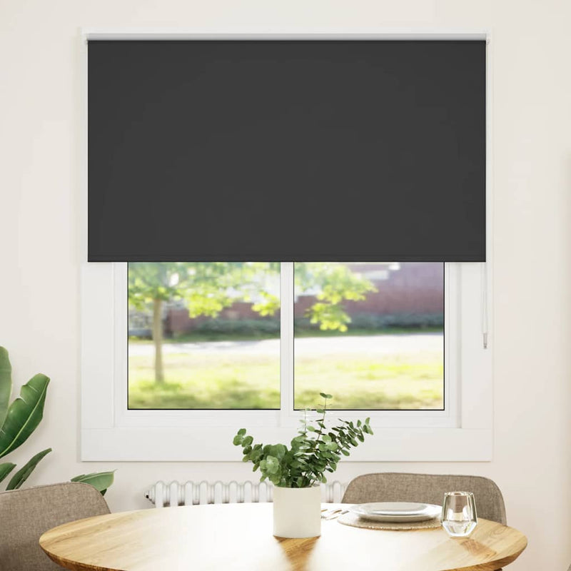 Load image into Gallery viewer, Vidaxl rolgordijn verduisterend 125x130 cm stofbreedte 121,6 cm zwart
