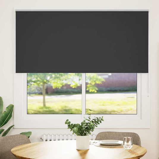 Vidaxl rolgordijn verduisterend 145x130 cm stofbreedte 141,6 cm zwart