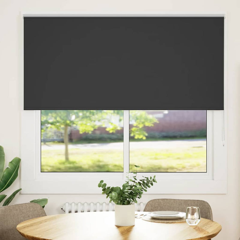 Load image into Gallery viewer, Vidaxl rolgordijn verduisterend 165x175 cm stofbreedte 161,6 cm zwart
