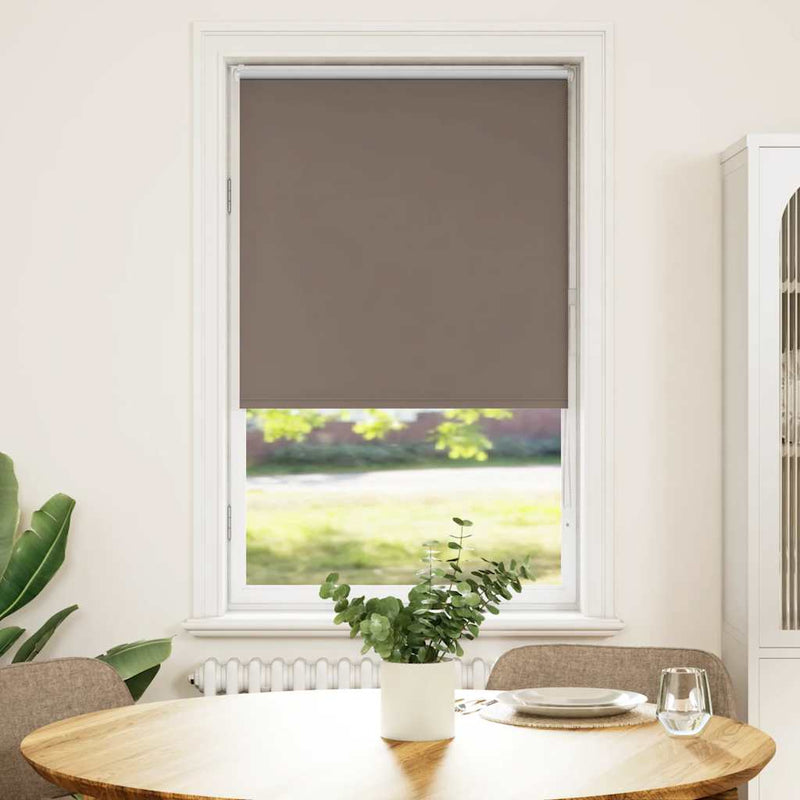 Load image into Gallery viewer, Vidaxl rolgordijn verduisterend koffie 75x150 cm stofbreedte 70,7 cm
