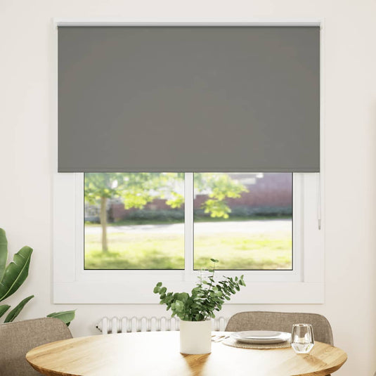 Vidaxl rolgordijn verduisterend 125x130 cm stofbreedte 121,6 cm grijs
