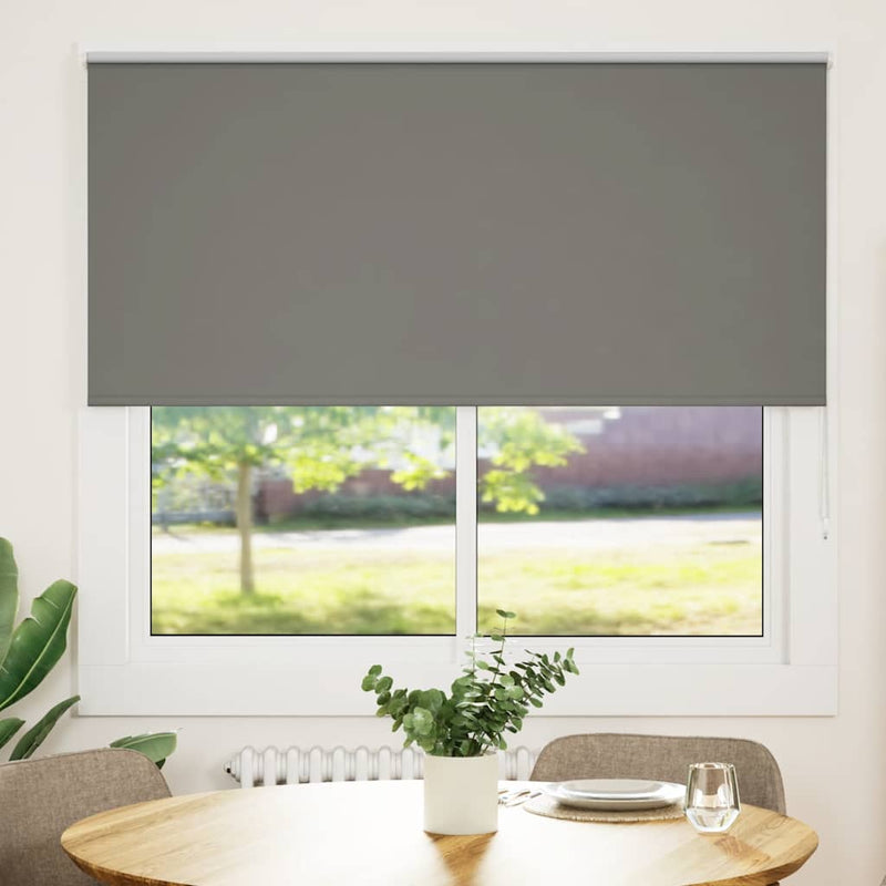 Load image into Gallery viewer, Vidaxl rolgordijn verduisterend 145x130 cm stofbreedte 141,6 cm grijs
