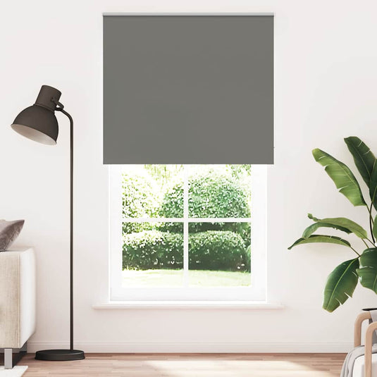 Vidaxl rolgordijn verduisterend 130x210 cm stofbreedte 126,6 cm grijs
