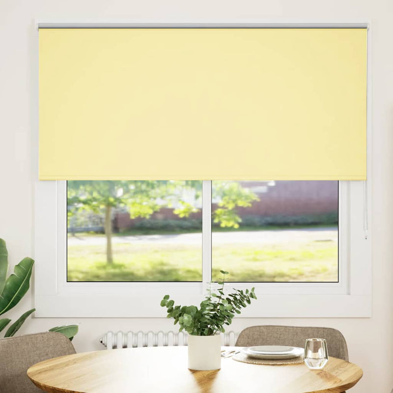 Load image into Gallery viewer, Vidaxl rolgordijn verduisterend 150x130 cm stofbreedte 146,6 cm geel
