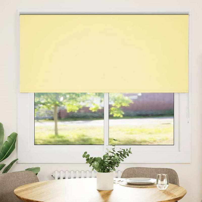 Load image into Gallery viewer, Vidaxl rolgordijn verduisterend 155x150 cm stofbreedte 151,6 cm geel
