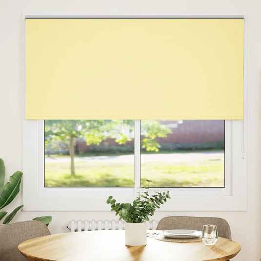 Vidaxl rolgordijn verduisterend 160x150 cm stofbreedte 156,6 cm geel
