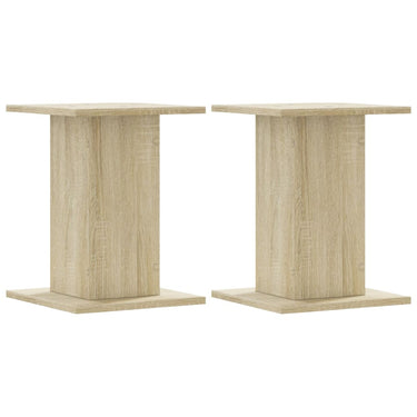 Vidaxl plantenstandaards 2 st 30x30x40 cm bewerkt hout sonoma eiken