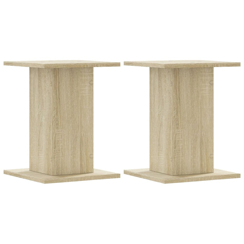 Load image into Gallery viewer, Vidaxl plantenstandaards 2 st 30x30x40 cm bewerkt hout sonoma eiken
