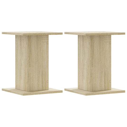 Vidaxl plantenstandaards 2 st 30x30x40 cm bewerkt hout sonoma eiken