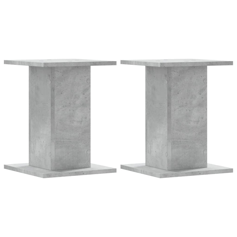 Load image into Gallery viewer, Vidaxl plantenstandaards 2 st 30x30x40 cm bewerkt hout betongrijs

