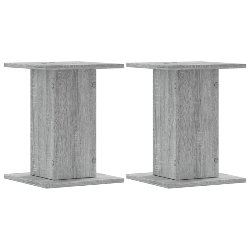Load image into Gallery viewer, Vidaxl plantenstandaards 2 st 30x30x40 cm bewerkt hout grijs sonoma
