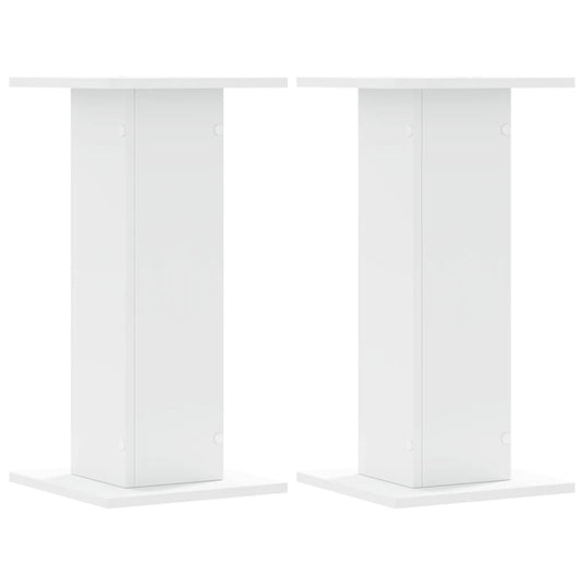 Vidaxl plantenstandaards 2 st 30x30x60 cm bewerkt hout wit