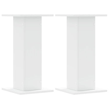 Vidaxl plantenstandaards 2 st 30x30x60 cm bewerkt hout wit