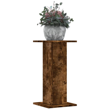 Vidaxl plantenstandaards 2 st 30x30x60 cm bewerkt hout gerookt eiken