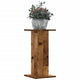 Vidaxl plantenstandaards 2 st 30x30x60 cm bewerkt hout oud houtkleurig