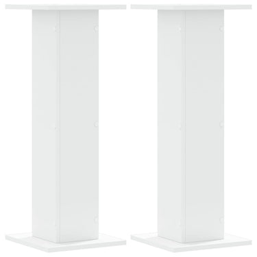 Vidaxl plantenstandaards 2 st 30x30x80 cm bewerkt hout wit