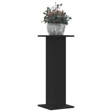 Vidaxl plantenstandaards 2 st 30x30x80 cm bewerkt hout zwart