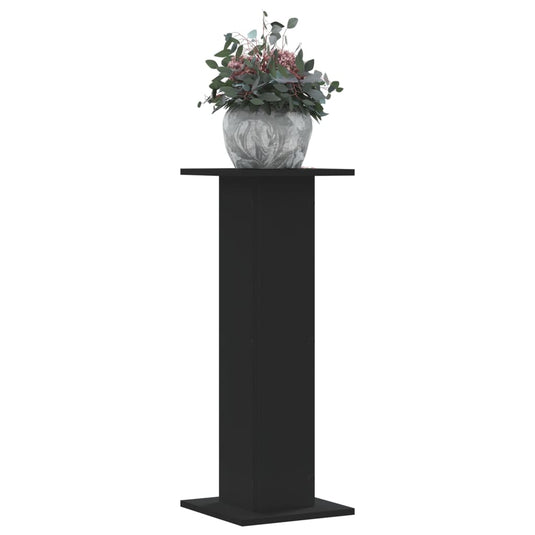 Vidaxl plantenstandaards 2 st 30x30x80 cm bewerkt hout zwart
