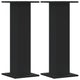 Vidaxl plantenstandaards 2 st 30x30x80 cm bewerkt hout zwart