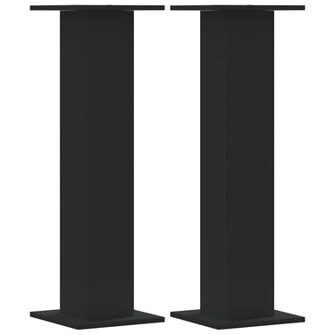 Vidaxl plantenstandaards 2 st 30x30x95 cm bewerkt hout zwart
