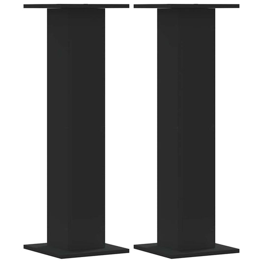 Vidaxl plantenstandaards 2 st 30x30x95 cm bewerkt hout zwart