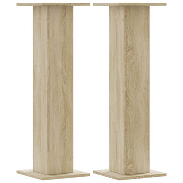 Vidaxl plantenstandaards 2 st 30x30x95 cm bewerkt hout sonoma eiken