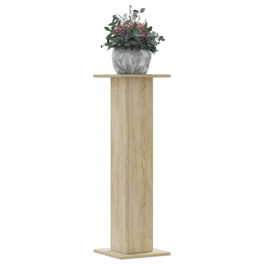 Vidaxl plantenstandaards 2 st 30x30x95 cm bewerkt hout sonoma eiken
