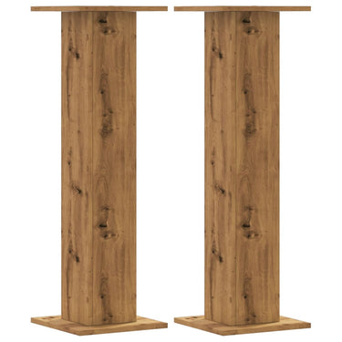 Vidaxl plantenstandaards 2 st 30x30x95 cm hout artisanaal eiken