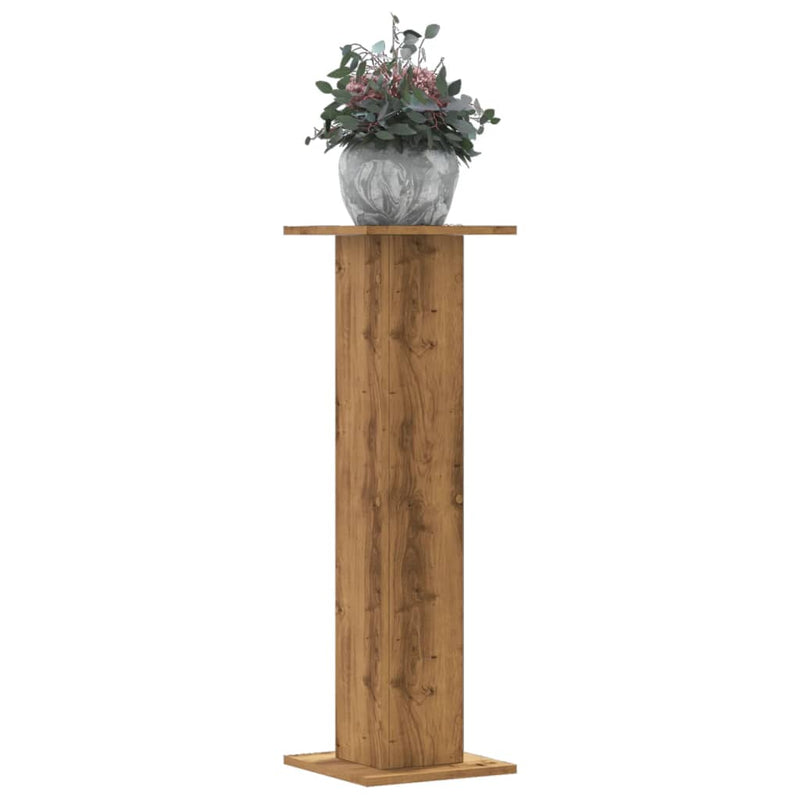 Load image into Gallery viewer, Vidaxl plantenstandaards 2 st 30x30x95 cm hout artisanaal eiken
