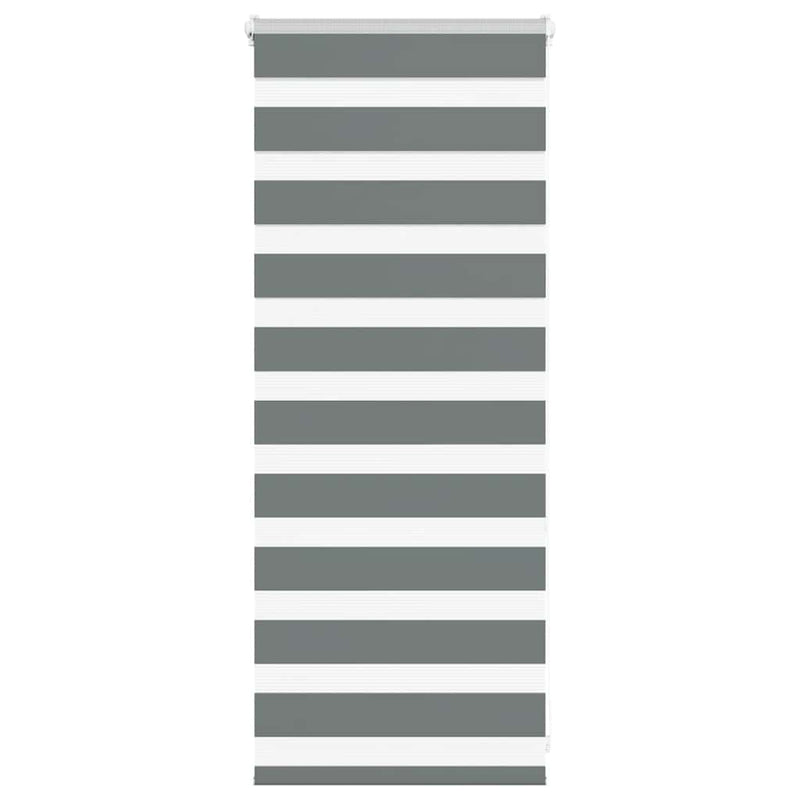 Load image into Gallery viewer, Vidaxl zebra rolgordijn 55x100 cm stofbreedte 50,9 cm donkergrijs
