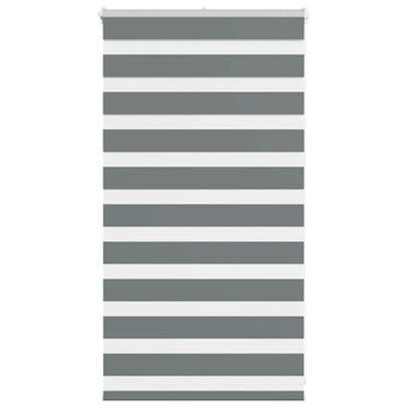 Vidaxl zebra rolgordijn 70x100 cm stofbreedte 65,9 cm donkergrijs