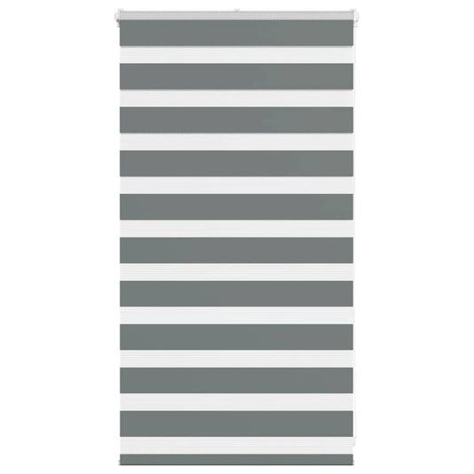 Vidaxl zebra rolgordijn 70x100 cm stofbreedte 65,9 cm donkergrijs